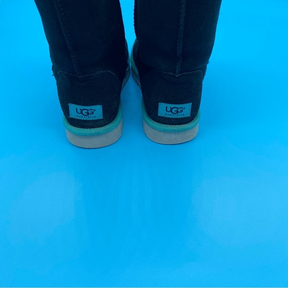 UGG Short Boots Black and Teal Boots Size 8 - Picture 5 of 8